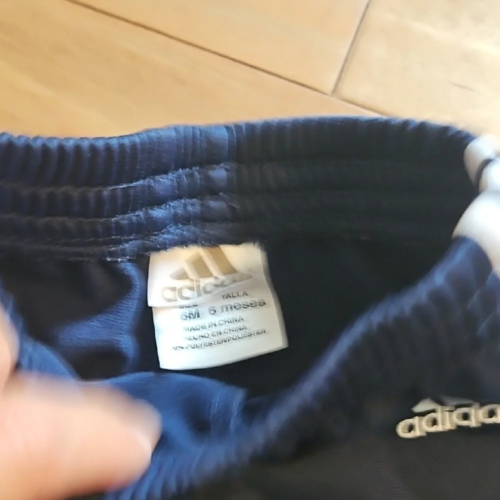 Adidas Kids' Dark Blue Tracksuit with White Stripes - Picture 3 of 5
